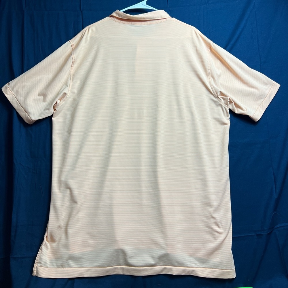 Peter Millar Polo Shirt Mens XL Cantaloupe Jubilee Stripe Performance Golf *LOGO - Picture 6 of 12
